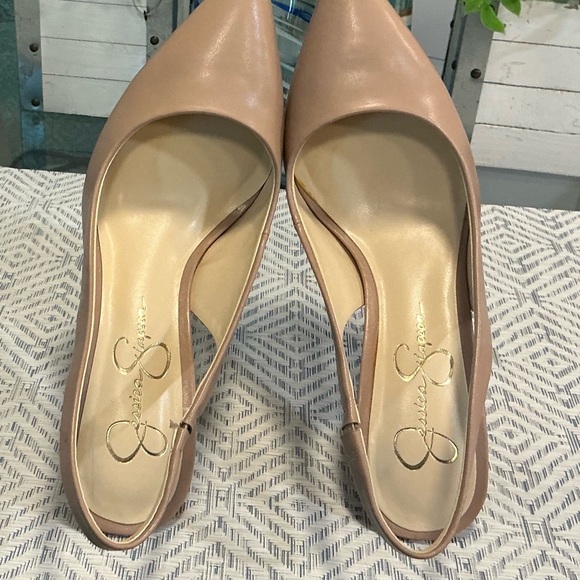 Jessica Simpson Nude Pink Heels - Picture 1 of 4